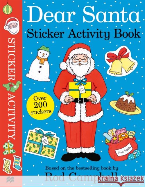 Dear Santa Sticker Activity Book Rod Campbell 9781529074703 Pan Macmillan - książka