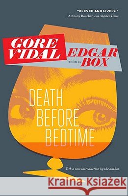 Death Before Bedtime Edgar Box Gore Vidal 9780307741431 Vintage Books USA - książka