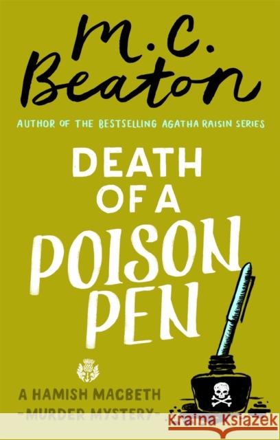 Death of a Poison Pen M.C. Beaton 9781472124555 Little, Brown Book Group - książka