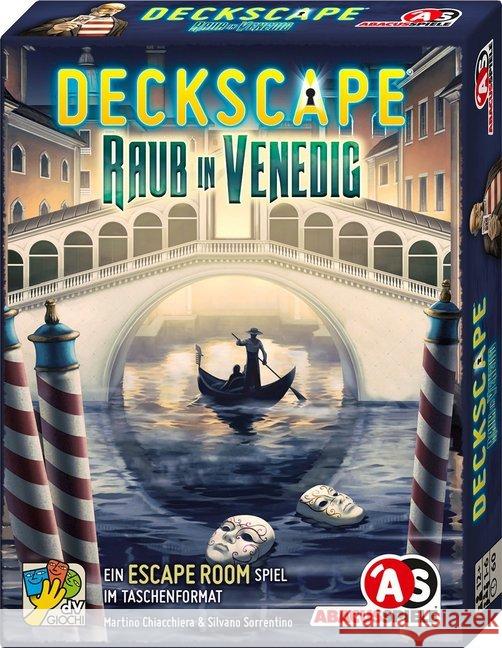 Deckscape - Raub in Venedig (Kartenspiel) Chiacchiera, Martino, Sorrentino, Silvano 4011898381825 ABACUSSPIELE - książka