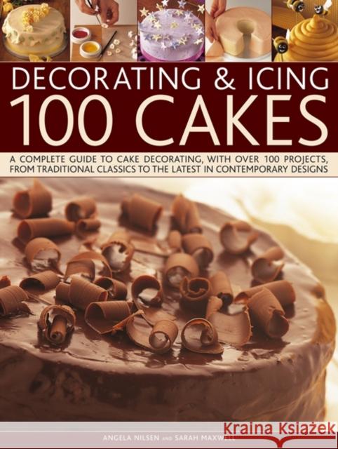 Decorating and Icing 100 Cakes Angela Nilsen 9781780191232  - książka