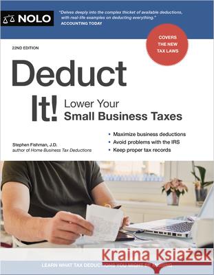 Deduct It!: Lower Your Small Business Taxes  9781413333053 NOLO - książka