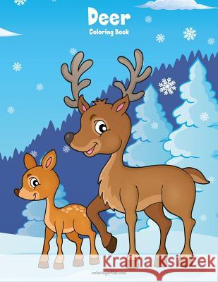 Deer Coloring Book 1 Nick Snels 9781979700573 Createspace Independent Publishing Platform - książka