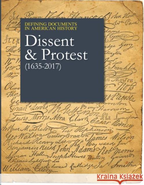 Defining Documents in American History: Dissent & Protest: Print Purchase Includes Free Online Access Salem Press 9781682172896 Salem Press - książka