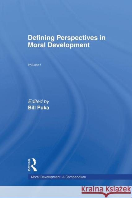Defining Perspectives in Moral Development  9781138864481 Taylor & Francis Group - książka