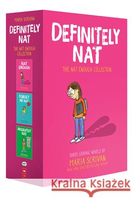 Definitely Nat: A Graphic Novel Box Set (Nat Enough #1-3) Scrivan, Maria 9781338794625 Graphix - książka