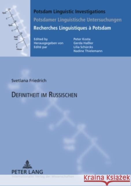 Definitheit Im Russischen Kosta, Peter 9783631589106 Peter Lang Gmbh, Internationaler Verlag Der W - książka