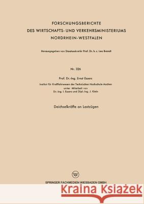 Deichselkräfte an Lastzügen Essers, Ernst 9783663035732 Vs Verlag Fur Sozialwissenschaften - książka