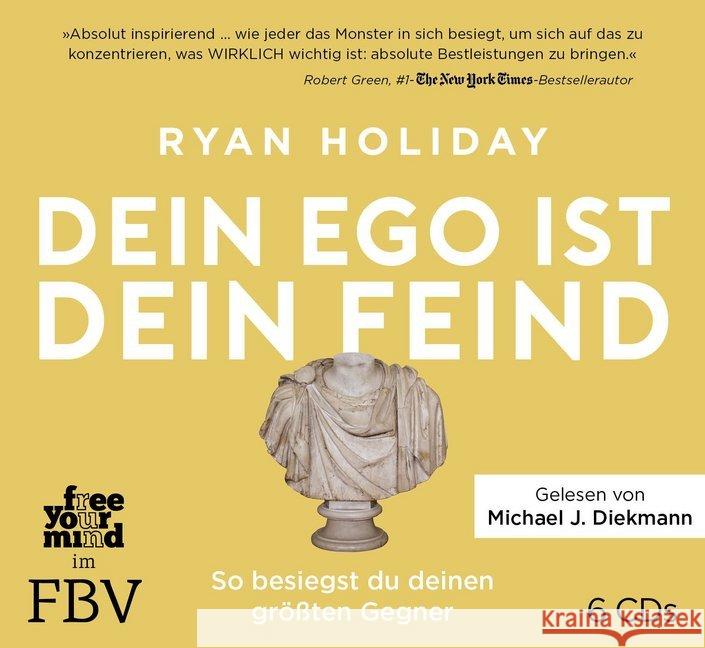 Dein Ego ist dein Feind, 6 Audio-CD : So besiegst du deinen größten Gegner, Lesung Holiday, Ryan 9783959720991 FinanzBuch Verlag - książka