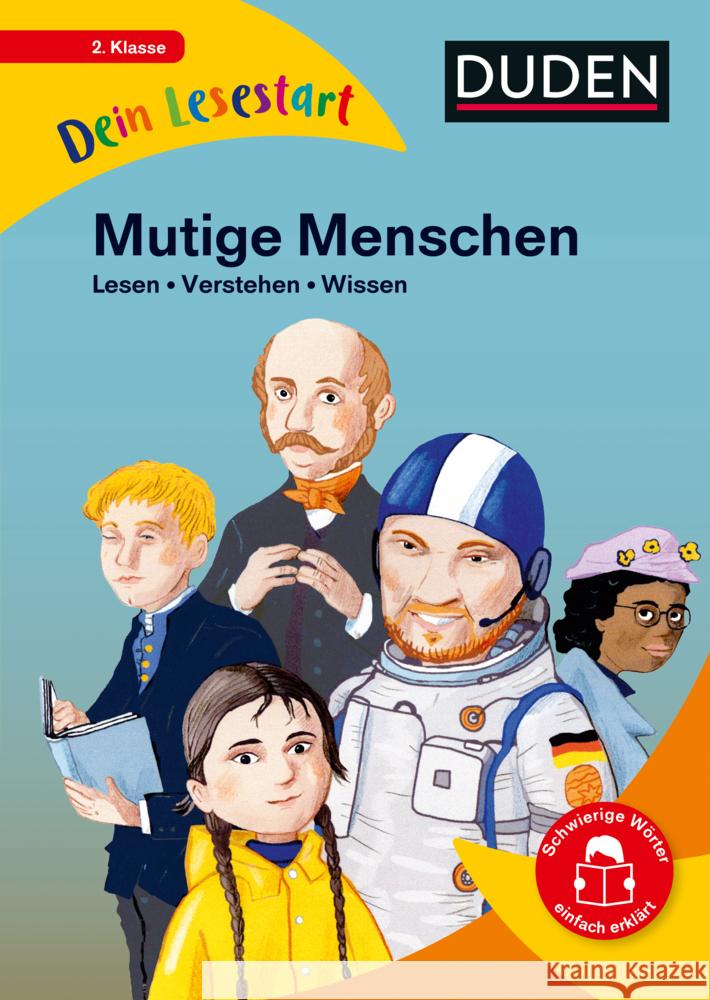 Dein Lesestart - Mutige Menschen Vorbach, Britta, Stütze, Annett 9783411780037 Duden - książka