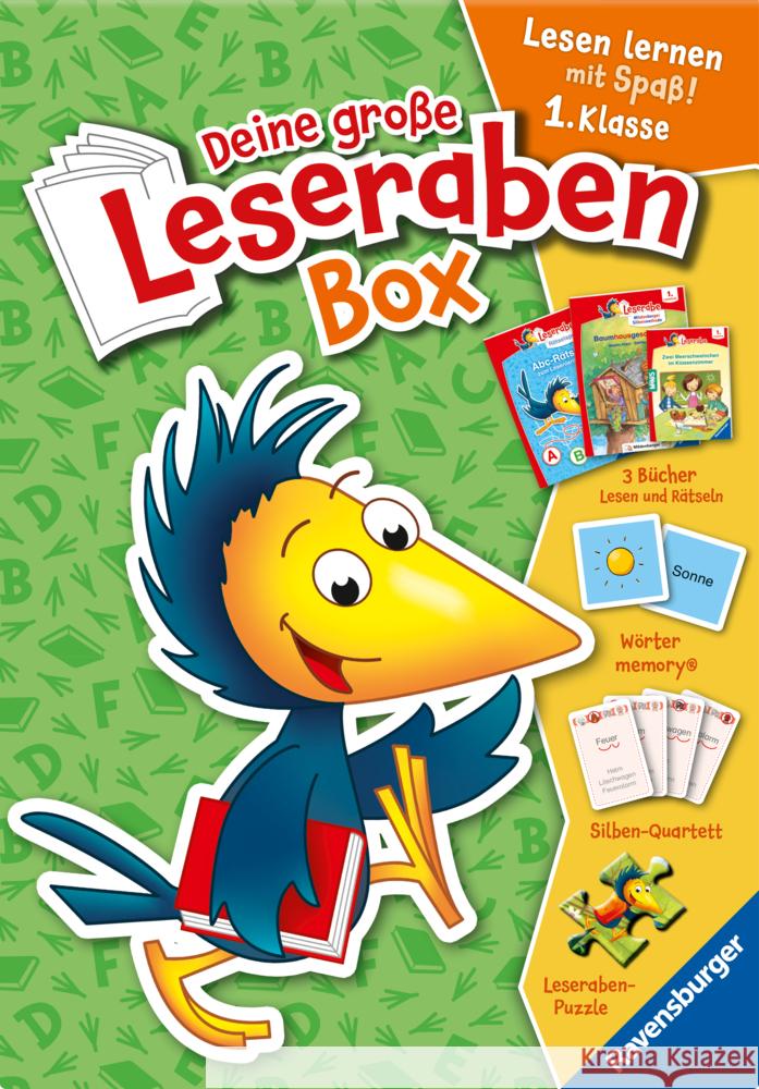 Deine große Leseraben-Box - lesen lernen mit Spaß 1. Klasse (Leserabe 1. Klasse)  9783473463442 Ravensburger Verlag - książka