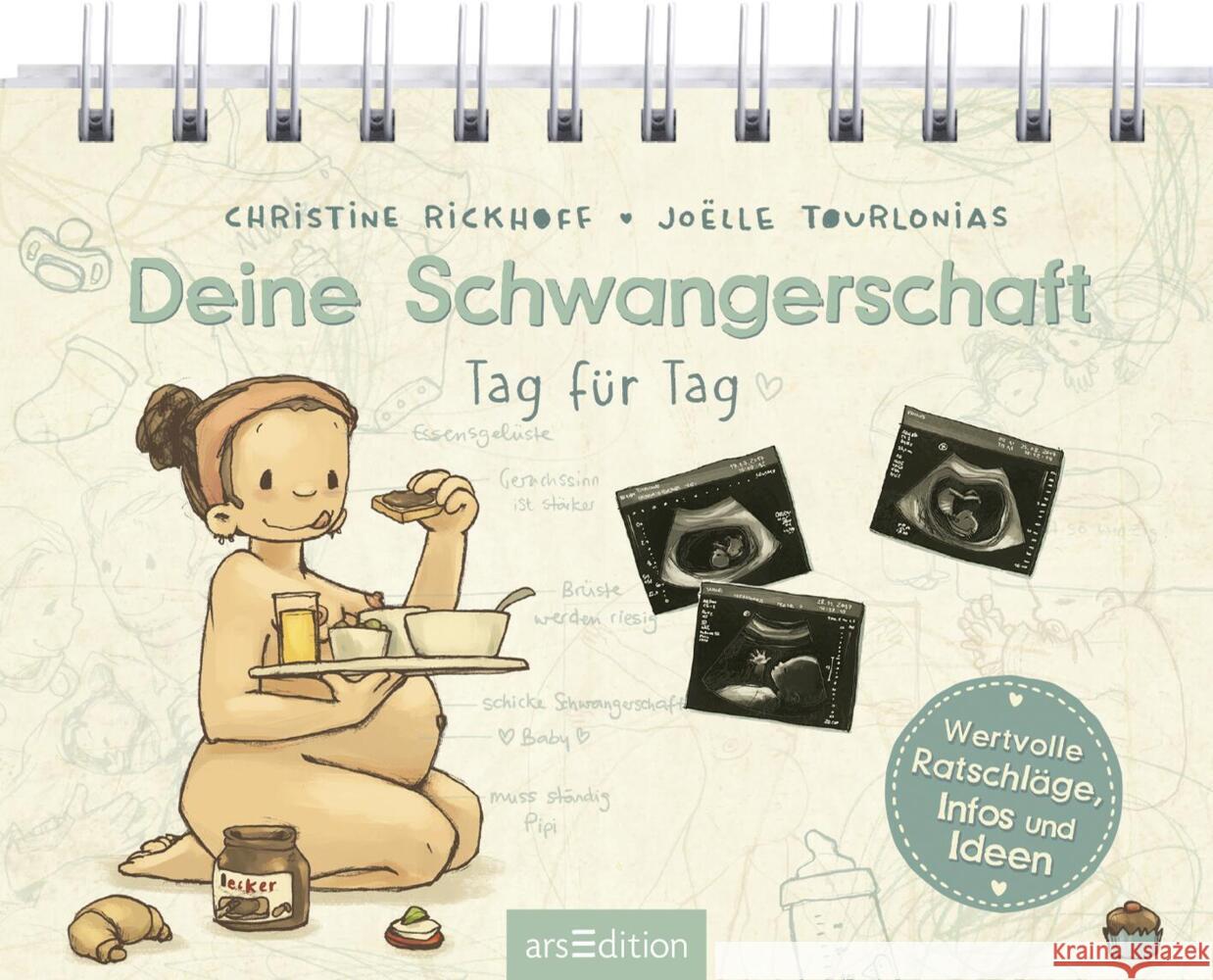 Deine Schwangerschaft Tag für Tag Rickhoff, Christine 9783845859743 ars edition - książka