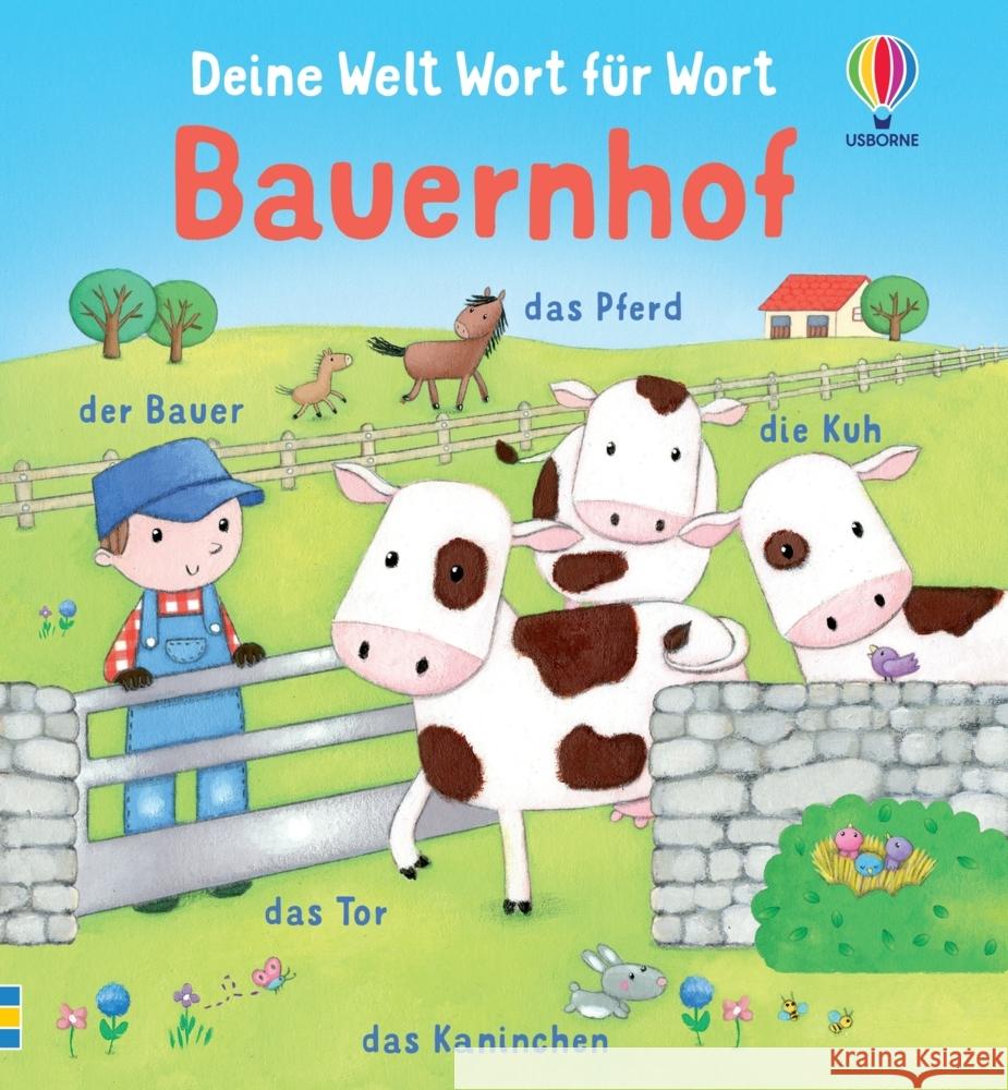 Deine Welt Wort für Wort: Bauernhof  9781035701476 Usborne Verlag - książka
