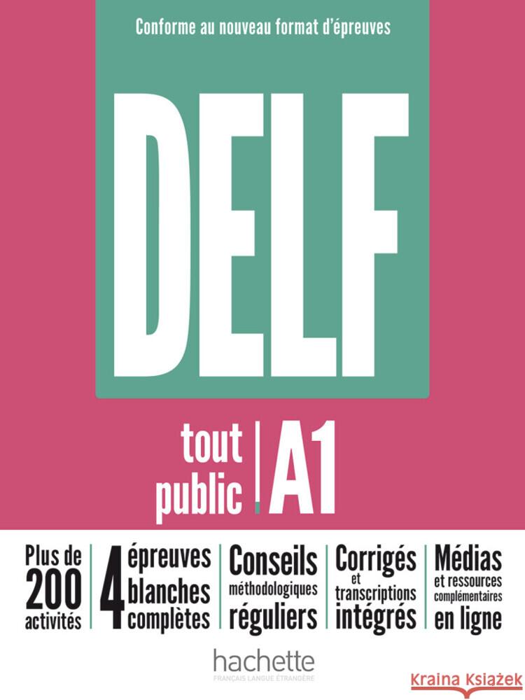 DELF tout public A1 - Conforme au nouveau format  d'épreuves Mous, Nelly, El Baraka, Jalila, Jourdain, Anne-Sophie 9783191733827 Hueber - książka