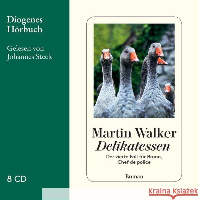 Delikatessen, 8 Audio-CDs : Roman. Der vierte Fall für Bruno, Chef de police. Ungekürzte Lesung Walker, Martin 9783257803259 Diogenes - książka