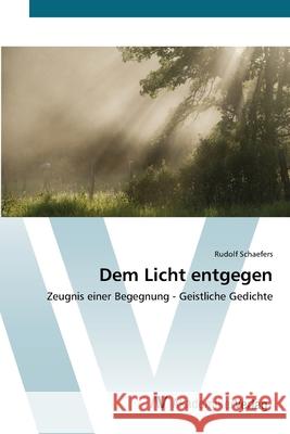 Dem Licht entgegen Schaefers, Rudolf 9783639443943 AV Akademikerverlag - książka