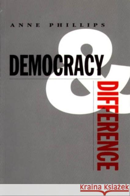Democracy and Difference Anne Phillips 9780745610979 Polity Press - książka