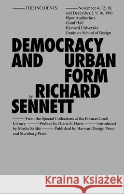 Democracy and Urban Form Richard Sennett 9781915609472 Sternberg Press - książka