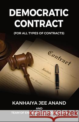 Democratic Contract Kanhaiya Jee Anand 9788196784676 Taneesha Publishers - książka