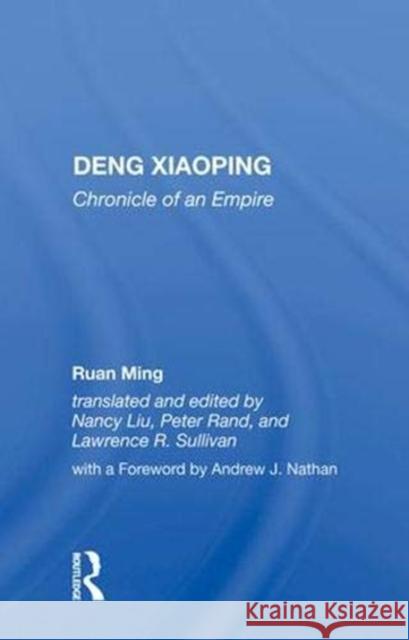 Deng Xiaoping: Chronicle of an Empire Ming, Ruan 9780367008956 Taylor and Francis - książka