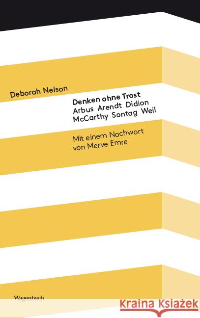 Denken ohne Trost Nelson, Deborah 9783803151919 Wagenbach - książka