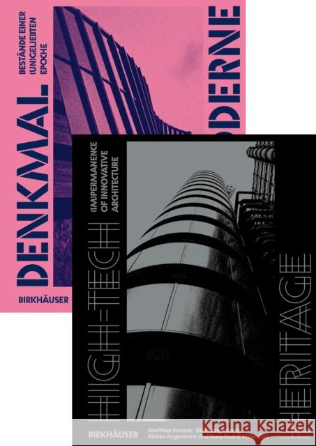 Denkmal Postmoderne & High-Tech Heritage Set Mattias Brenner Silke Langenberg Kirsten Angermann 9783035629613 Birkhauser - książka