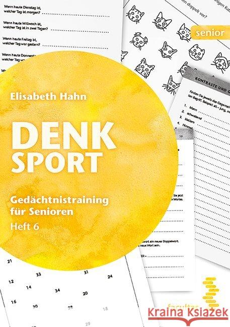 Denksport - Gedächtnistraining für Senioren. H.6 Hahn, Elisabeth 9783708917085 Facultas - książka