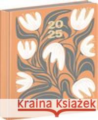 Denní diář Cambio 2025, oranžové květiny  8595689347222 Presco Group - książka