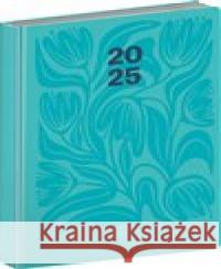 Denní diář Cambio 2025, tyrkysové květiny  8595689347253 Presco Group - książka