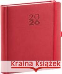 Denní diář Diamante 2026, červený  8595689358464 Presco Group - książka