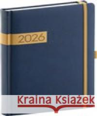 Denní diář Twill 2026, modro-zlatý  8595689358594 Presco Group - książka