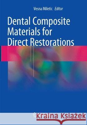 Dental Composite Materials for Direct Restorations Vesna Miletic 9783319869704 Springer - książka