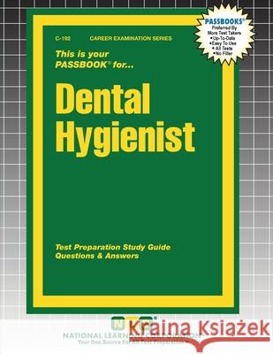 Dental Hygienist Passbooks 9781799301929 National Learning Corp - książka