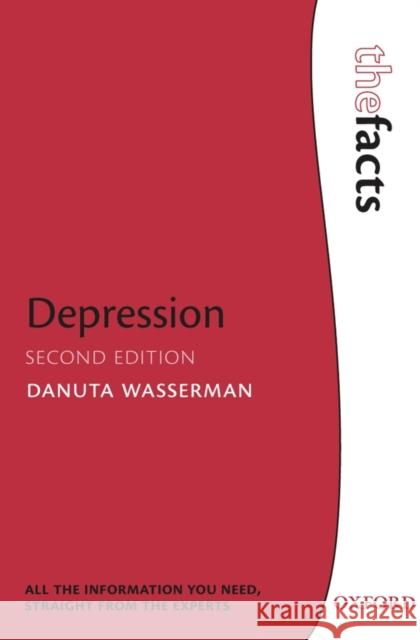 Depression Danuta Wasserman 9780199602933  - książka