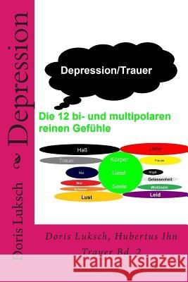 Depression: Trauer Bd. 2 Mrs Doris Luksch MR Hubertus Ihn 9781511433952 Createspace - książka