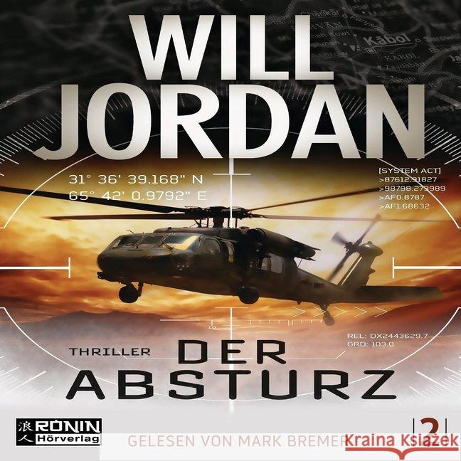 Der Absturz, 2 MP3-CDs : Ungekürzte Ausgabe Jordan, Will 9783943864502 Ronin Hörverlag - książka