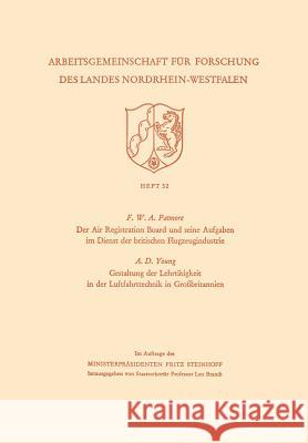 Der Air Registration Board Und Seine Aufgaben Im Dienst Der Britischen Flugzeugindustrie F. W F. W. a. Patmore 9783322981660 Vs Verlag Fur Sozialwissenschaften - książka