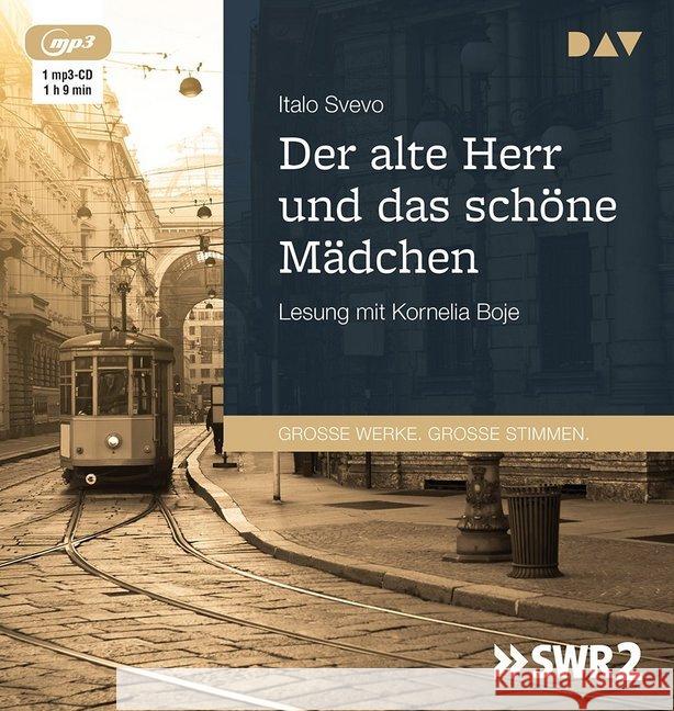 Der alte Herr und das schöne Mädchen, 1 MP3-CD : Lesung mit Kornelia Boje (1 mp3-CD), Lesung Svevo, Italo 9783742402226 Der Audio Verlag, DAV - książka