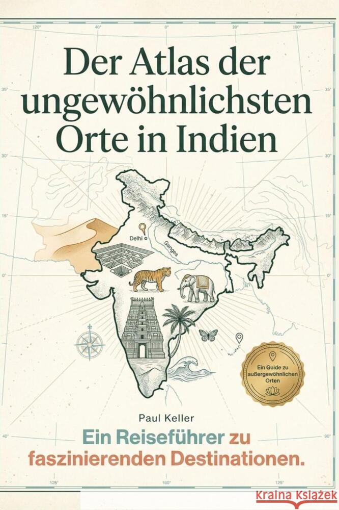 Der Atlas der ungewöhnlichsten Orte in Indien Keller, Paul 9783695395057 FlipFlop - książka