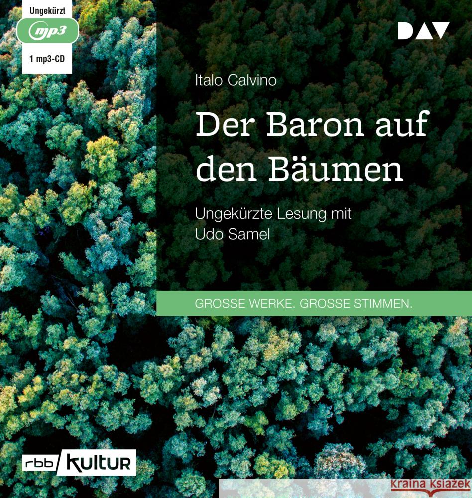 Der Baron auf den Bäumen, 1 Audio-CD, 1 MP3 Calvino, Italo 9783742429629 Der Audio Verlag, DAV - książka