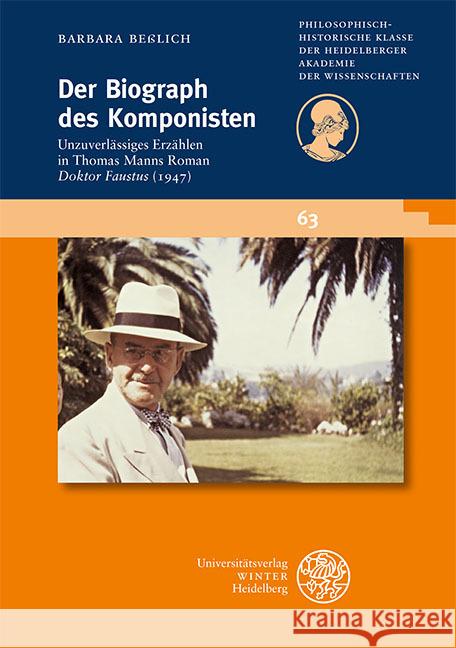 Der Biograph des Komponisten Beßlich, Barbara 9783825395186 Universitätsverlag Winter - książka