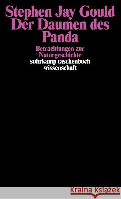 Der Daumen des Panda : Betrachtungen zur Naturgeschichte Gould, Stephen Jay   9783518283899 Suhrkamp - książka