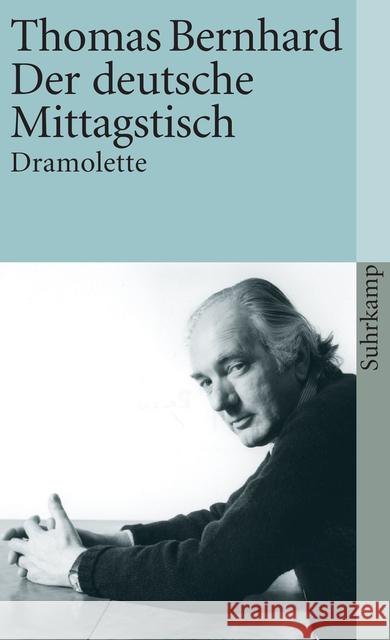 Der Deutsche Mittagstische Thomas Bernhard 9783518395073 Suhrkamp Verlag - książka