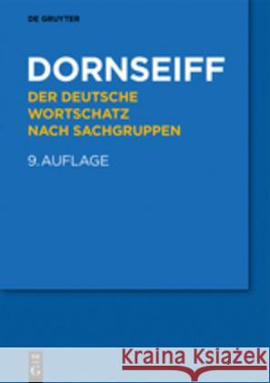 Der deutsche Wortschatz nach Sachgruppen Franz Dornseiff 9783110455632 De Gruyter (JL) - książka