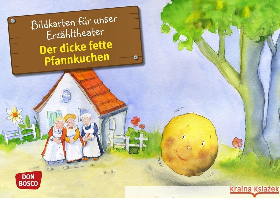 Der dicke fette Pfannkuchen, Kamishibai Bildkartenset : Entdecken. Erzählen. Begreifen.  4260179511738 Don Bosco Medien - książka