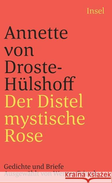 Der Distel mystische Rose Droste-Hülshoff, Annette von 9783458338932 Insel Verlag - książka