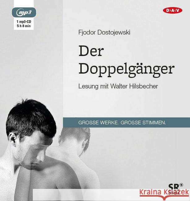 Der Doppelgänger, 1 MP3-CD : Lesung Dostojewskij, Fjodor M. 9783862317158 Der Audio Verlag, DAV - książka