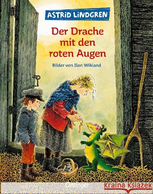 Der Drache mit den roten Augen Lindgren, Astrid Wikland, Ilon  9783789160370 Oetinger - książka