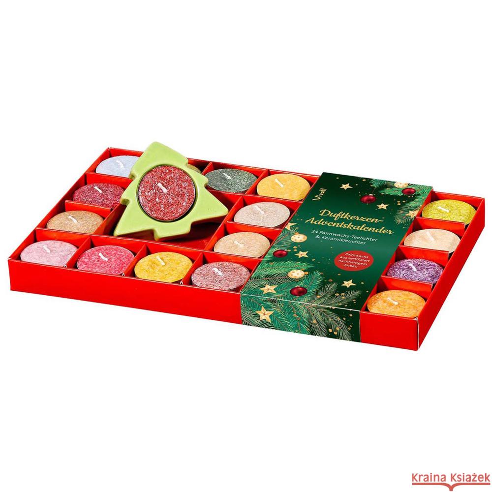 Der Duftkerzen-Adventskalender mit Keramikleuchter  4260653743969 St. Benno Verlag GmbH - książka