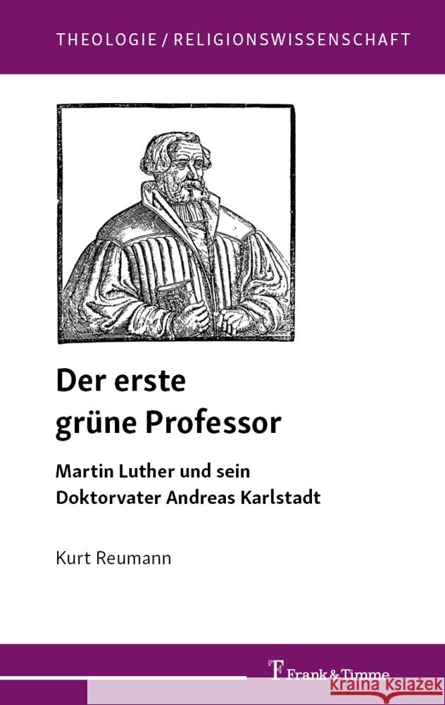 Der erste grüne Professor Reumann, Kurt 9783732910205 Frank und Timme GmbH - książka